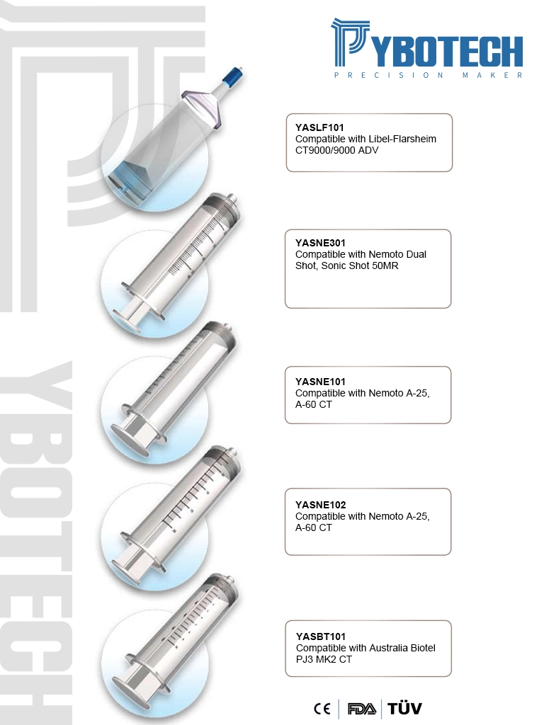 Disposable High Pressure CT Angiographic Syringe