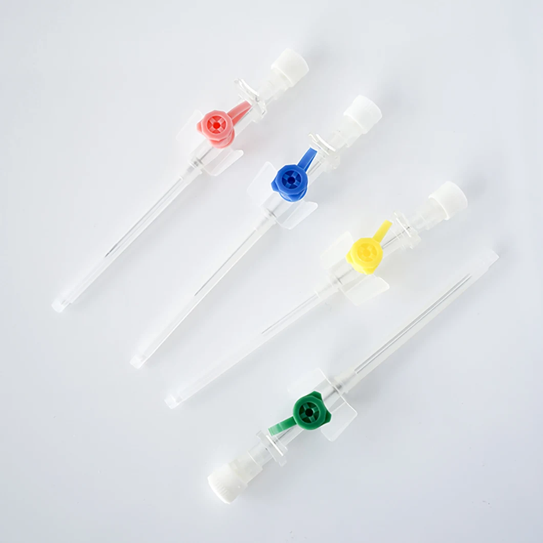 Disposable Safety Intravenous IV Cannula with Injection Port with CE