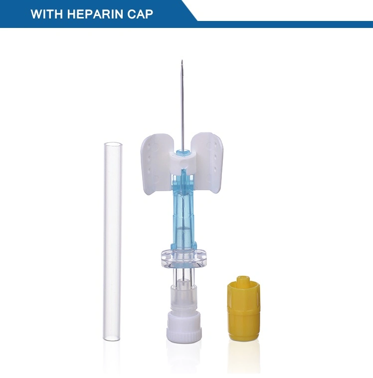 Disposable Safe IV Cannula with Butterfly Wings and Injection Port