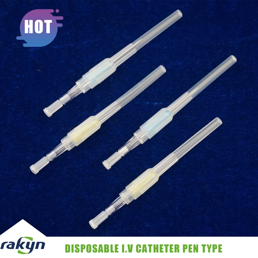 Medical Disposable Pen Like I. V Cannula Intravenous Cannula 14G 16g 18g 20g 22g 24G