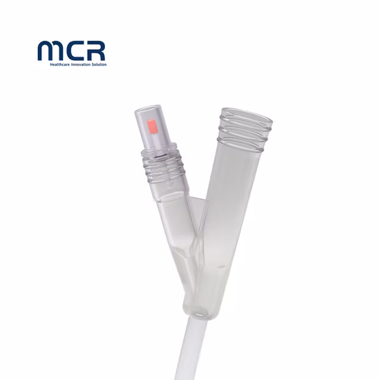 Steriler Einweg-Urin-PVC-Nelaton-Foley-Katheter aus 100 % silikonbeschichtetem Latex mit Ballon