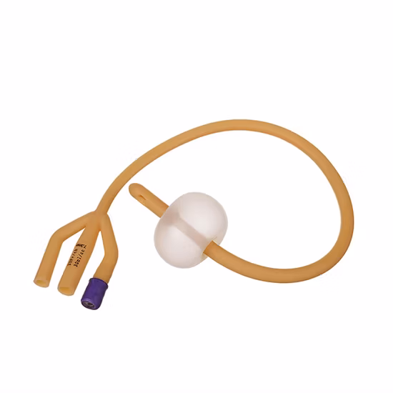 Steriler Einweg-Foley-Katheter aus 100 % Latex. Urinkatheter mit 100 % silikonbeschichtetem Harnkatheter