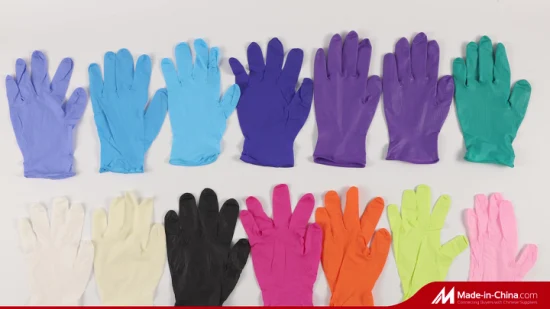 Klare Einweg-PVC-Handschuhe aus pulverförmigem Vinyl-Nitril-Mischgewebe im Großhandel für Lebensmitteluntersuchungen, latexfrei mit Mdr. Nicht-medizinische Handschuhe, 5 % Rabatt